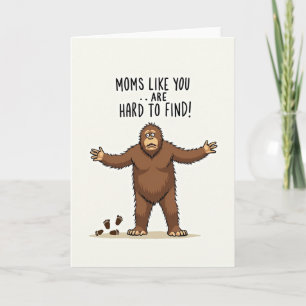 Carte drôle de singe pour les mamans