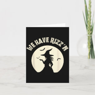 Carte Drôle de sorcière Rizzn slang Gen Alpha Halloween