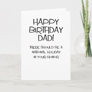 Carte drôle de souhait d'anniversaire papa