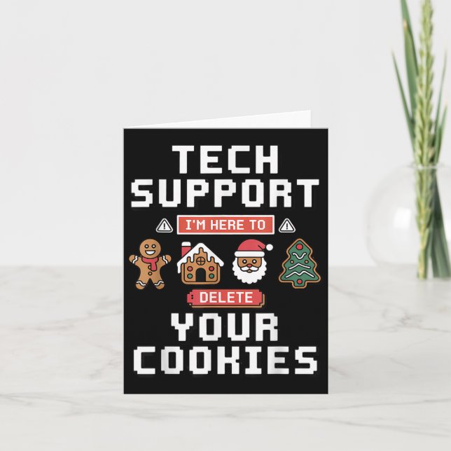 Carte Drôle de support technique ici pour supprimer les  (Devant)