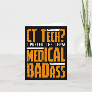 Carte Drôle de technicien Ct Radiologie Ct Scan - Médica