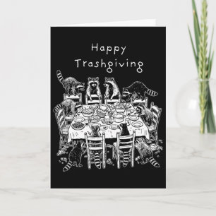 Carte Drôle de tendance amateur de raton-laveur jour de 