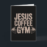 Carte Drôle de travail chrétien Jésus Café Gymnase Haltè<br><div class="desc">Haut de tank de femmes de croix de barre de gym de café de Jésus de travail drôle de chrétien</div>