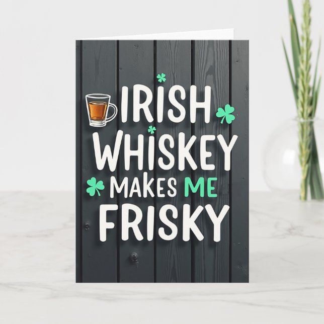 Carte drôle de Whiskey Irlandais (Devant)