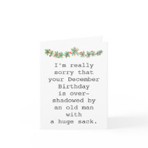 Drôle Décembre Anniversaire Combiné avec Noël