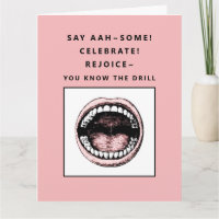 Drôle Dental School Graduation Card