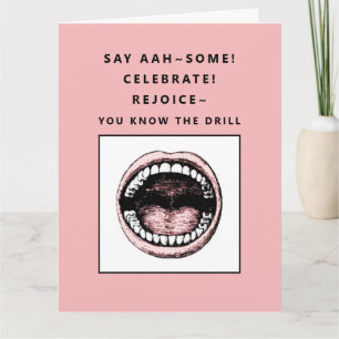 Carte Drôle Dental School Graduation Card
