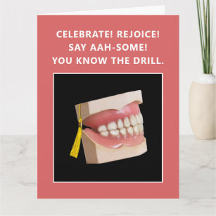 Carte Drôle Dental School Graduation Card
