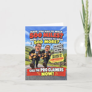 Carte drôle des Proclaimers, 500 Miles Too Far