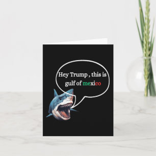 Carte Drôle Design Shark Demandez à Trump C'Est Le Golfe