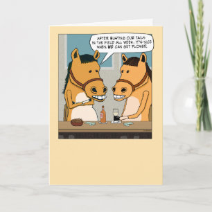 Carte Drôle Deux Chevaux Se Faire Fouiller Anniversaire