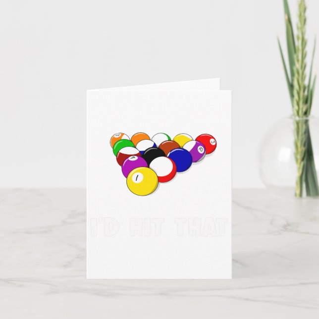 Carte Drôle Devis Piscine Id Touché Que Billard Joueur C (Devant)