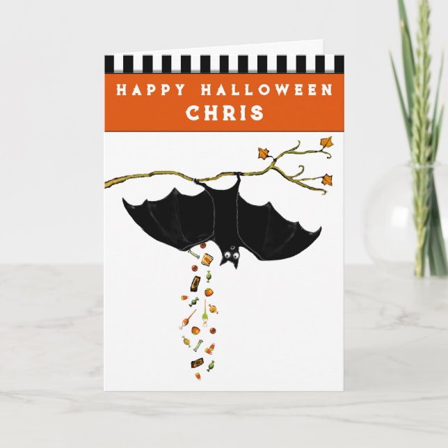 Carte drôle d'Halloween (Devant)
