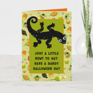 Carte drôle d'Halloween de triton