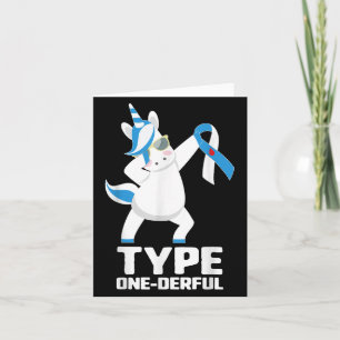 Carte Drôle Diabétique Unicorne Type Drôle 1 Diab