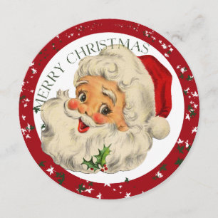 Carte drôle d'invitation de Noël de ~ de Père Noël