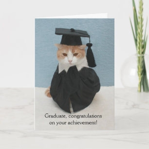 Carte Drôle diplôme de chat