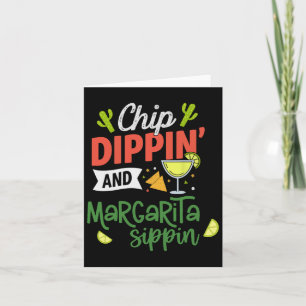 Carte Drôle Dippin' Et Margarita Sippin' Cinco De Mayo