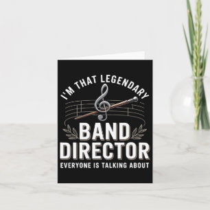 Carte Drôle Directeur Musique Professeur De Retour À L'É
