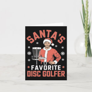 Carte Drôle Disque Golf Noël Hommes Noël Disque de Noël