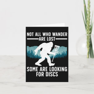 Carte Drôle Disque Golf Pour Hommes Femmes Panier Bigfoo