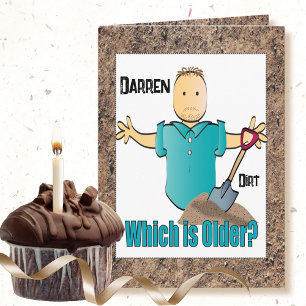 Carte Drôle Dit Homme Cartoon Vieux Humour Anniversaire