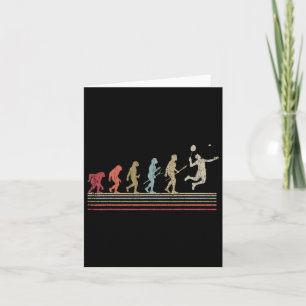 Carte Drôle Dminton Vintage Style Retro Evolution De L'H