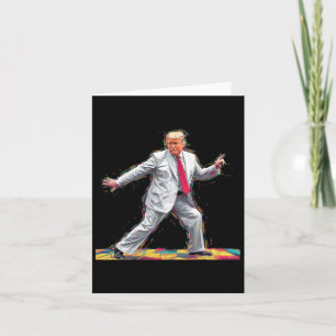 Carte Drôle Donald Trump Disco Dancing 60s les années 70
