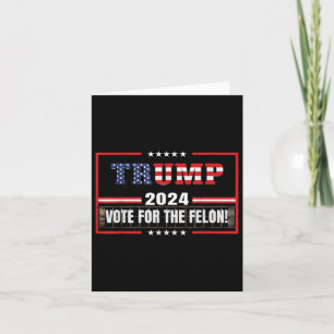 Carte Drôle Donald Trump En Faveur Du Vote 2024 Pour Le