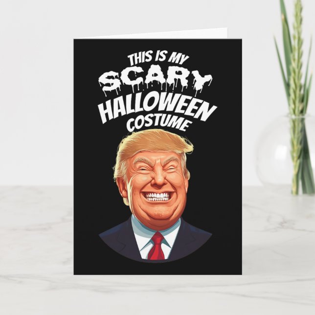 Carte Drôle Donald Trump Épouvantable Farce Halloween Pr (Devant)