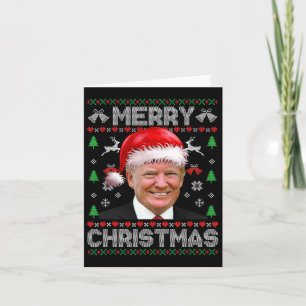 Carte Drôle Donald Trump Joyeux Noël Famille Moche