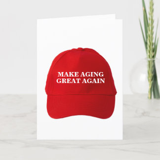 Carte Drôle Donald Trump MAGA Anniversaire : Rendre le v