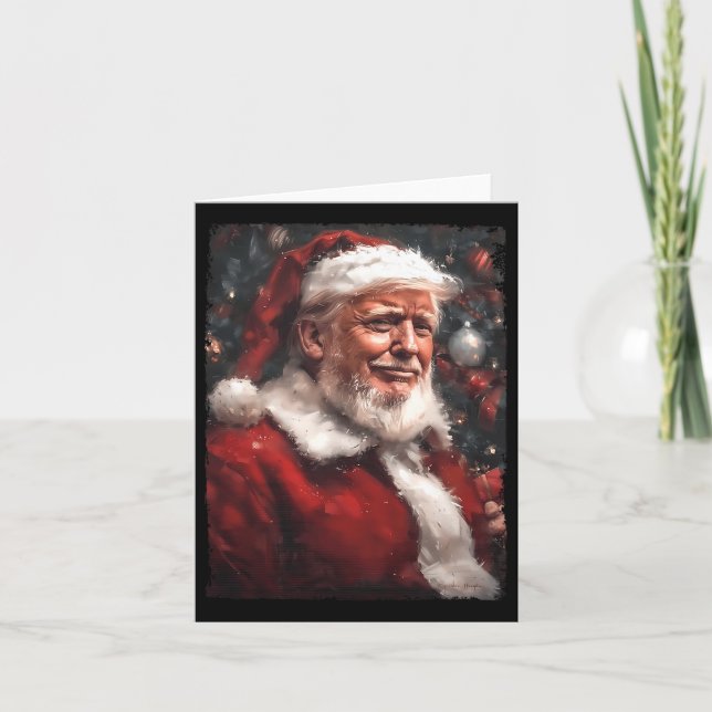 Carte Drôle Donald Trump Père Noël Père Noël (Devant)