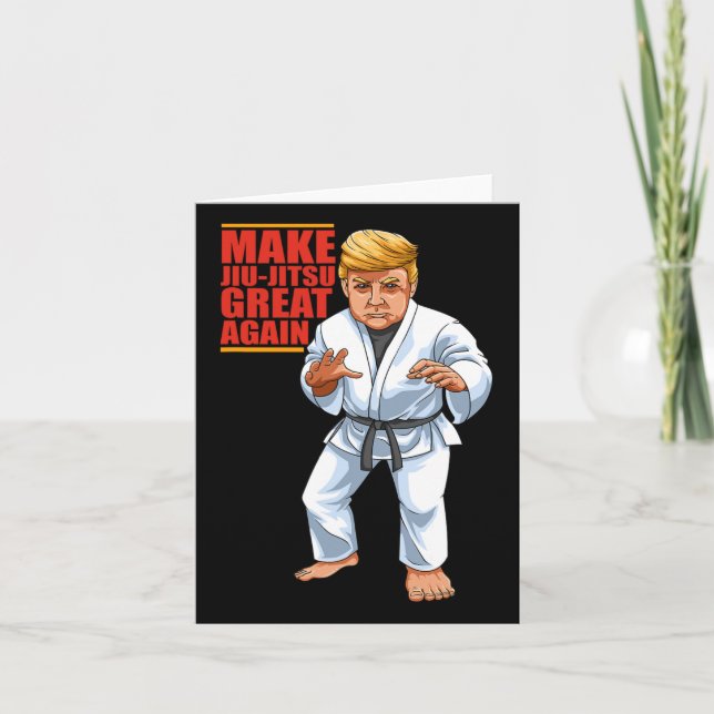 Carte Drôle Donald Trump Républicain - Jiu-jitsu et Bjj  (Devant)