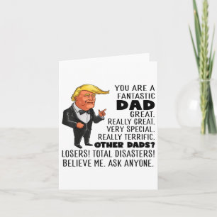Carte Drôle Donald Trump Tu Es Un Fantastique Papa Super