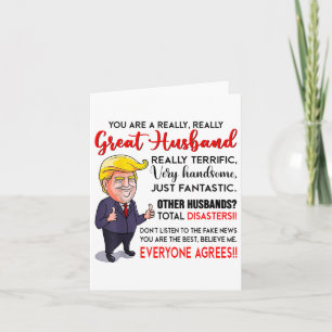 Carte Drôle Donald Trump Vous Êtes Un Vraiment Grand Mar