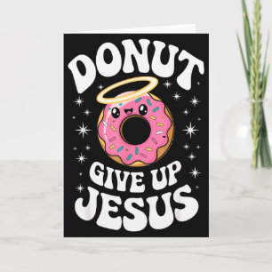 Carte Drôle Donut Chrétien Mignon Foi Humour Rétro Jésus