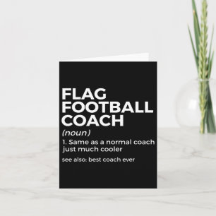 Carte Drôle Drôle Football Coach Définition Meilleur Ent