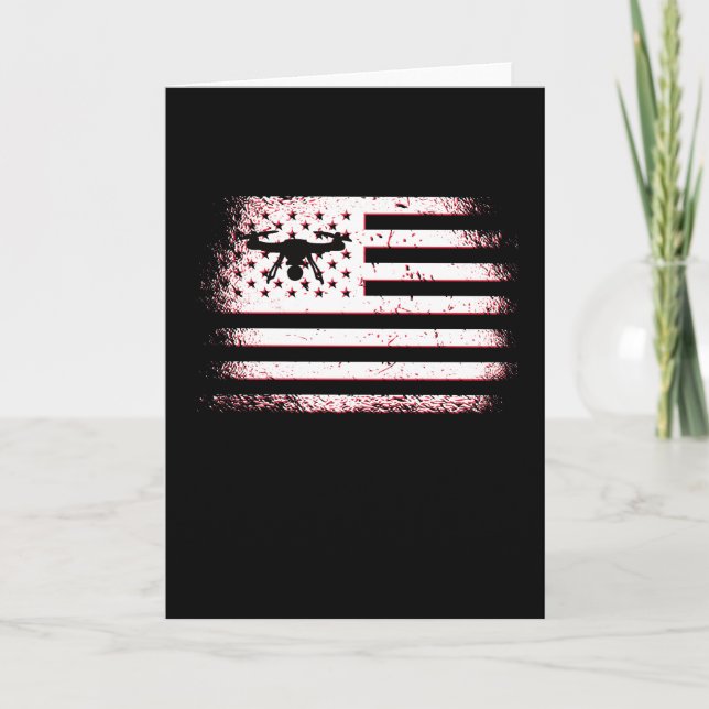 Carte Drôle Drone Pilote Dons Drone Lover Quadcopter FPV (Devant)