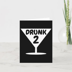 Carte Drôle Drunk 2 Partie Costume d'Halloween