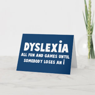 Carte Drôle dyslexie