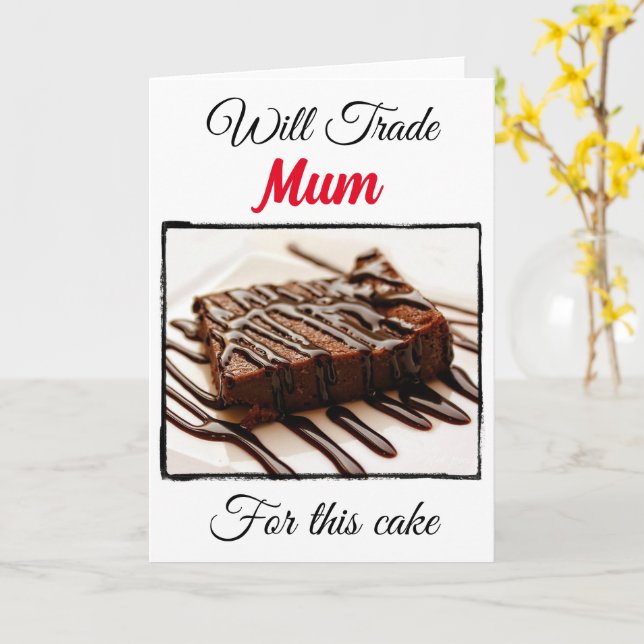 Carte Drôle Échangera Pour : Maman (Fleur jaune)