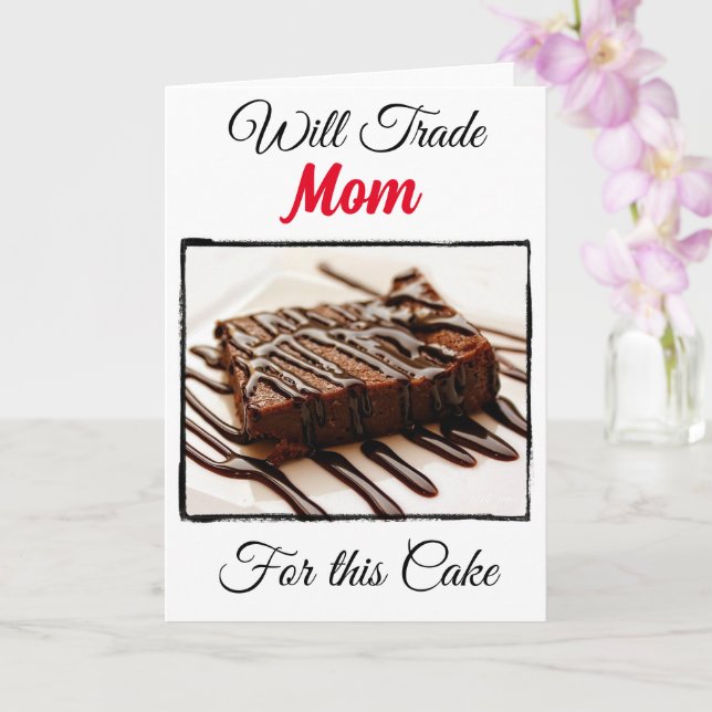 Carte Drôle Échangerai pour : Maman (Orchidée)