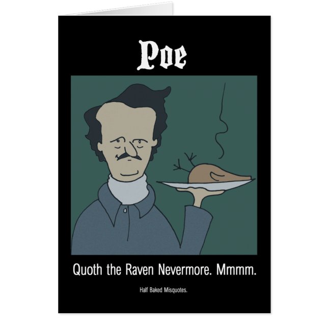 Carte drôle - Edgar Allan Poe (Devant)