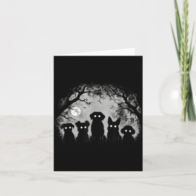 Carte Drôle Étrange Chien Alt Goth Grunge Horreur Effray (Devant)