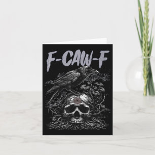 Carte Drôle F Caw F Crow Drôle Chemise Halloween Hommes
