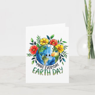 Carte Drôle Faire Jour De La Terre Tous Les Jours Mignon