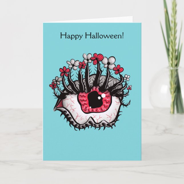 Carte Drôle Fonte de l'Oeil Créature Psychotique Joyeux  (Devant)