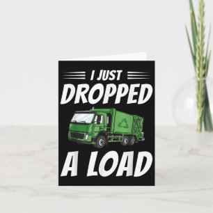 Carte Drôle Garbage Truck Driver Costume Sarcastique Tra