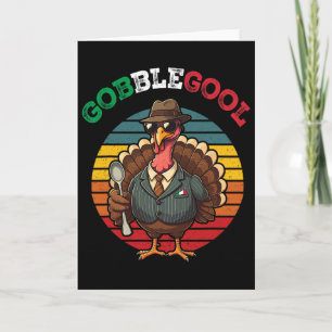 Carte Drôle Gobblegool Italien Gobble Jour de la dinde d